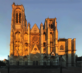 Cathédrale de Bourges, photomontage
